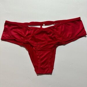 Victoria’s Secret Very Sexy Satin Red Strappy Cheeky Panty